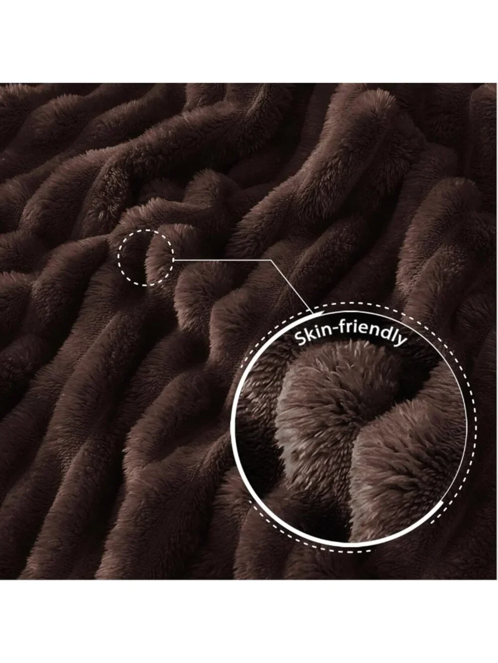 Super Soft Striped Fleece Throw Blanket, Cozy Lightweight Bed Blanket, 50x60